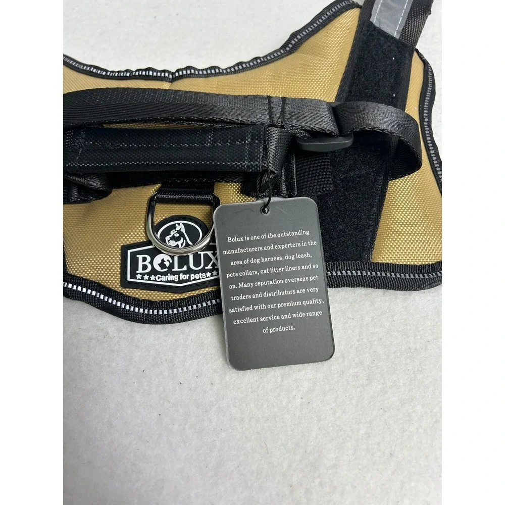 Tactical Reflective Bolux Dog Harness Sm Army Yellow No Pull Safety Vest Handle